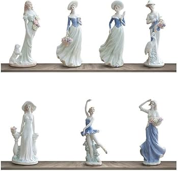 Amazon.co.jp: 陶磁器の女神の置物磁器の彫像現代彫刻の女の子